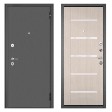 NORMA MP (Антрацит букле, МДФ Бьянко ларче Е-142 Lakobel White) 2050х960 правая